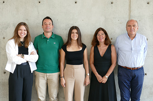 Inés Gallego, Antoni Pastor, Alba Garcia-Baos, Olga Valverde and Rafael de la Torre. Credit: UPF.